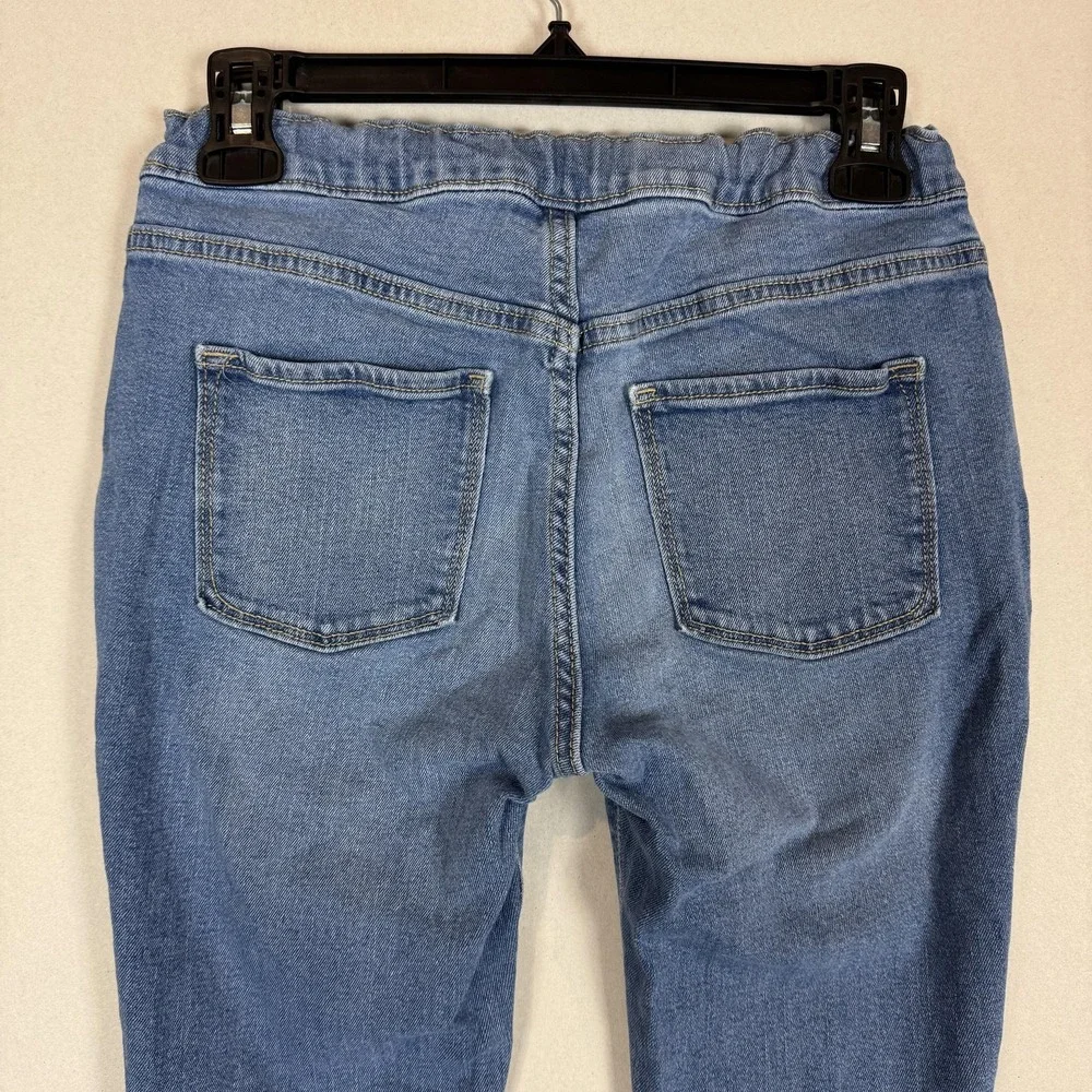 Old Navy Skinny Jeans Boys 14-16 Blue Wash Pull On Stretch Adjustable Waist
